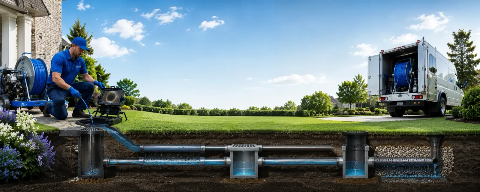 Outdoor drain cleaning information for White Rock, SC